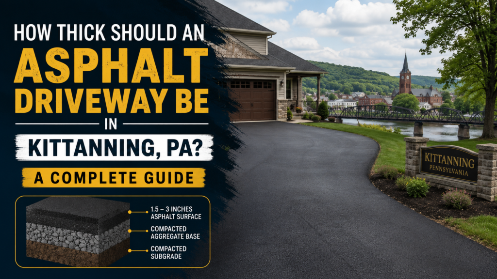 How Thick Should an Asphalt Driveway Be in Kittanning, PA? A Complete Guide